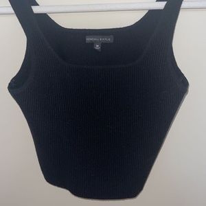 Kendall & Kylie black cropped tank